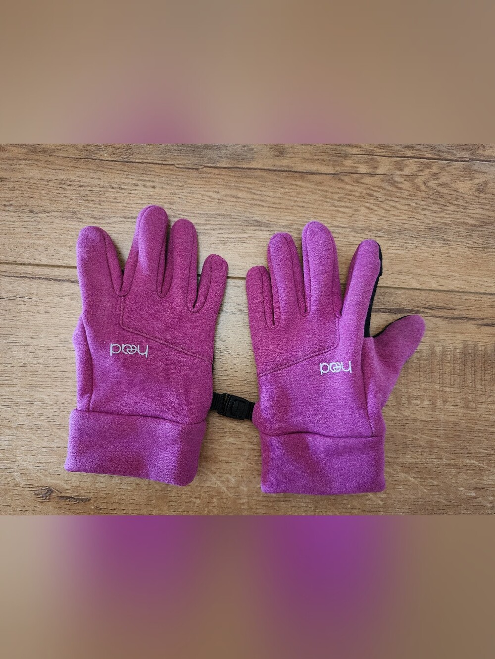 Head Gloves Girls Size Medium 4-6 Yrs Purple